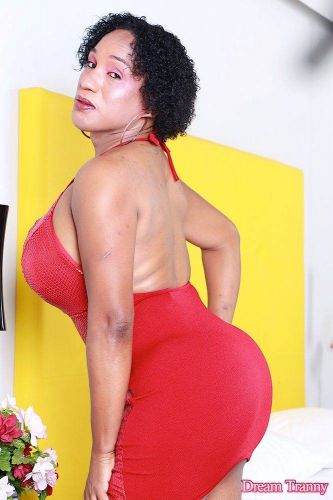 Black tranny Adrieli Pinheiro moster cock