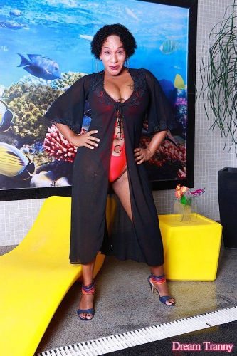 Adrieli Pinheiro jerking her huge black cock