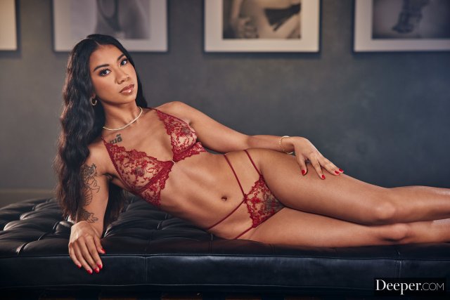 Stunning Ameena Green getting fucked by white cock