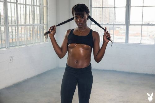 Black skinny Ana Foxxx getting naked