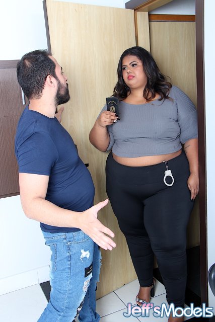 Ebony BBW Bianca Bombom fucked by white prick