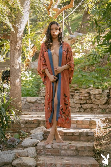 Black adorable naked model Brookliyn Wren