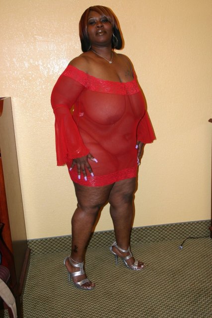 Black BBW Cherry Bomb baring big boobs and ass