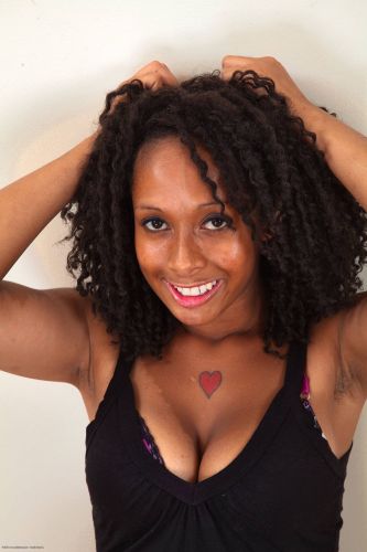 Ebony Dani Hunt hairy pussy