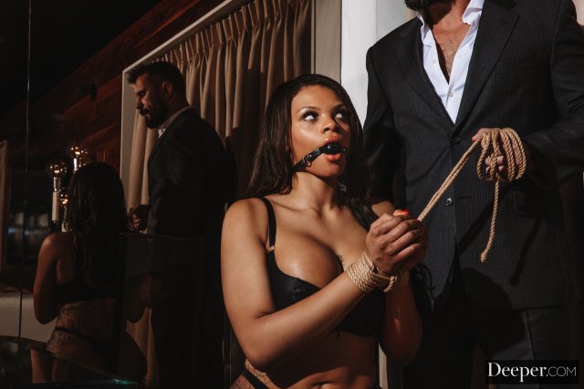 Black Halle Hayes nailed by big white stiff rod