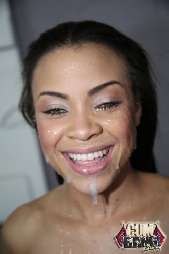 Ebony Jade Aspen having gang bang fun