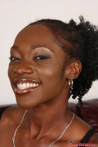 Black Justice Jade sucking white cock