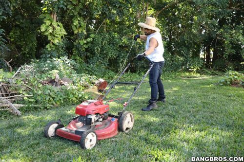 Black Katt Garcia riding big latin cock