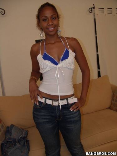 Stunning ebony Michelle Tucker