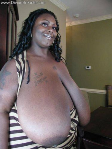 Mz Diva enormous ebony melons