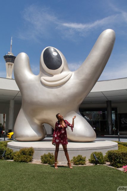 Black Neda Marie stripping off on public