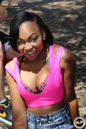 Ebony Nikki Ford interracial threesome