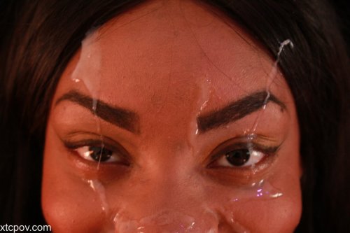 Ebony babe Nova Star getting facial