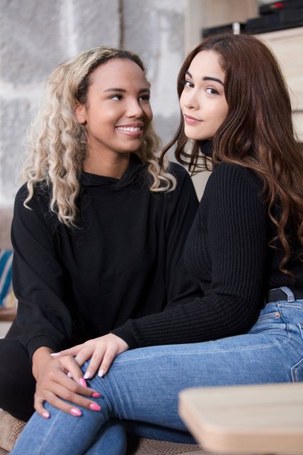 Romy Indy and Ginebra Bellucci having lesbian sex