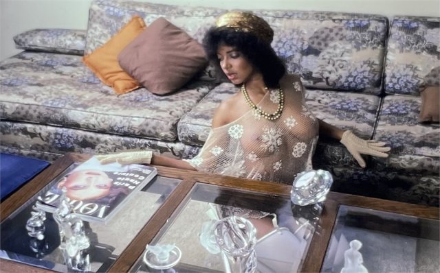 Ebony vintage queen Shanna Evans posing nude