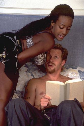 Black big boob Sierra sucking white cock