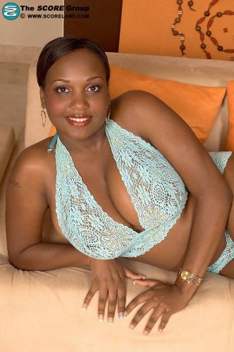 Ebony Simone Lee playing dildo