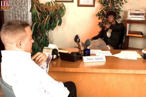 Ebony Stacey Adams foot fetish