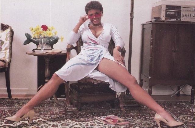 Ebony vintage Tracy Austin spreading legs