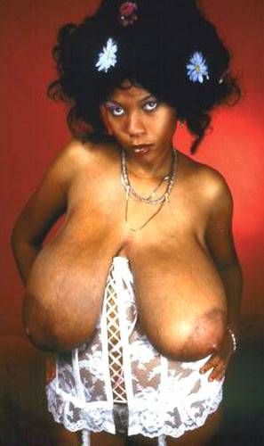 Buxom ebony diva Yolanda Haskins